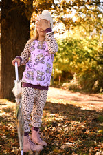 Lade das Bild in den Galerie-Viewer, Design "Leopard Zeit" magenta 0,5 m
