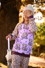 Lade das Bild in den Galerie-Viewer, Design "Leopard Zeit" magenta 0,5 m
