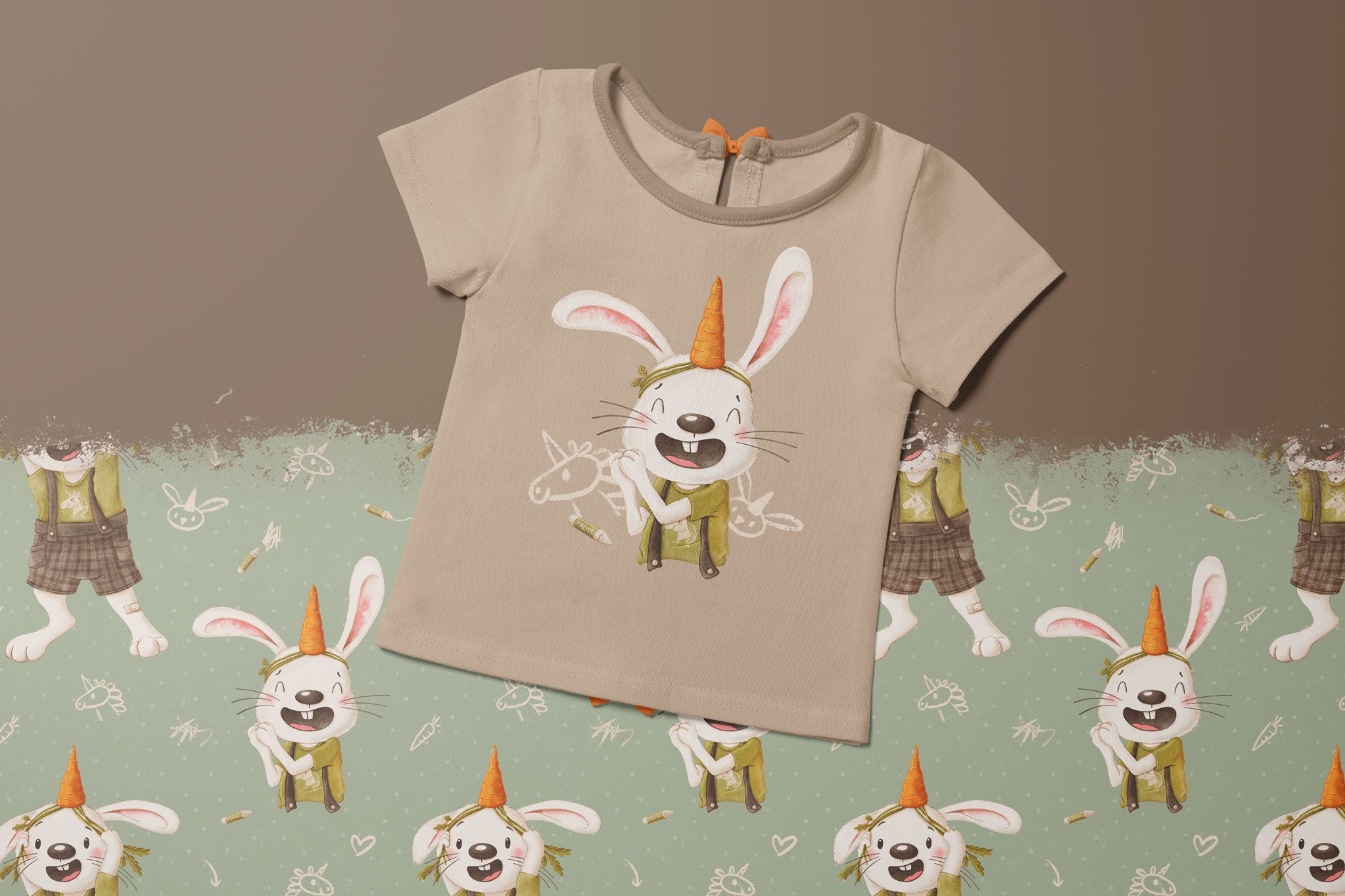 Bügelbild "Einhorn Hase Collection" Hase