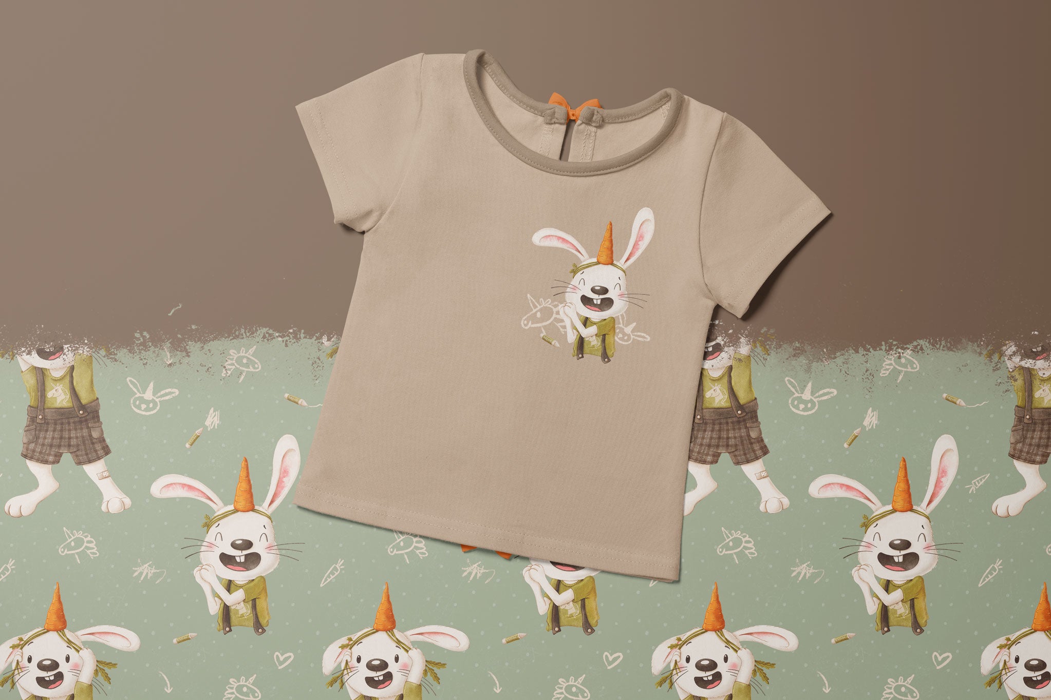 Bügelbild "Einhorn Hase Collection" Hase Lager