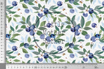 Lade das Bild in den Galerie-Viewer, BIO Jersey &quot;Blueberry Dreams&quot; linen 0,4 m Rest
