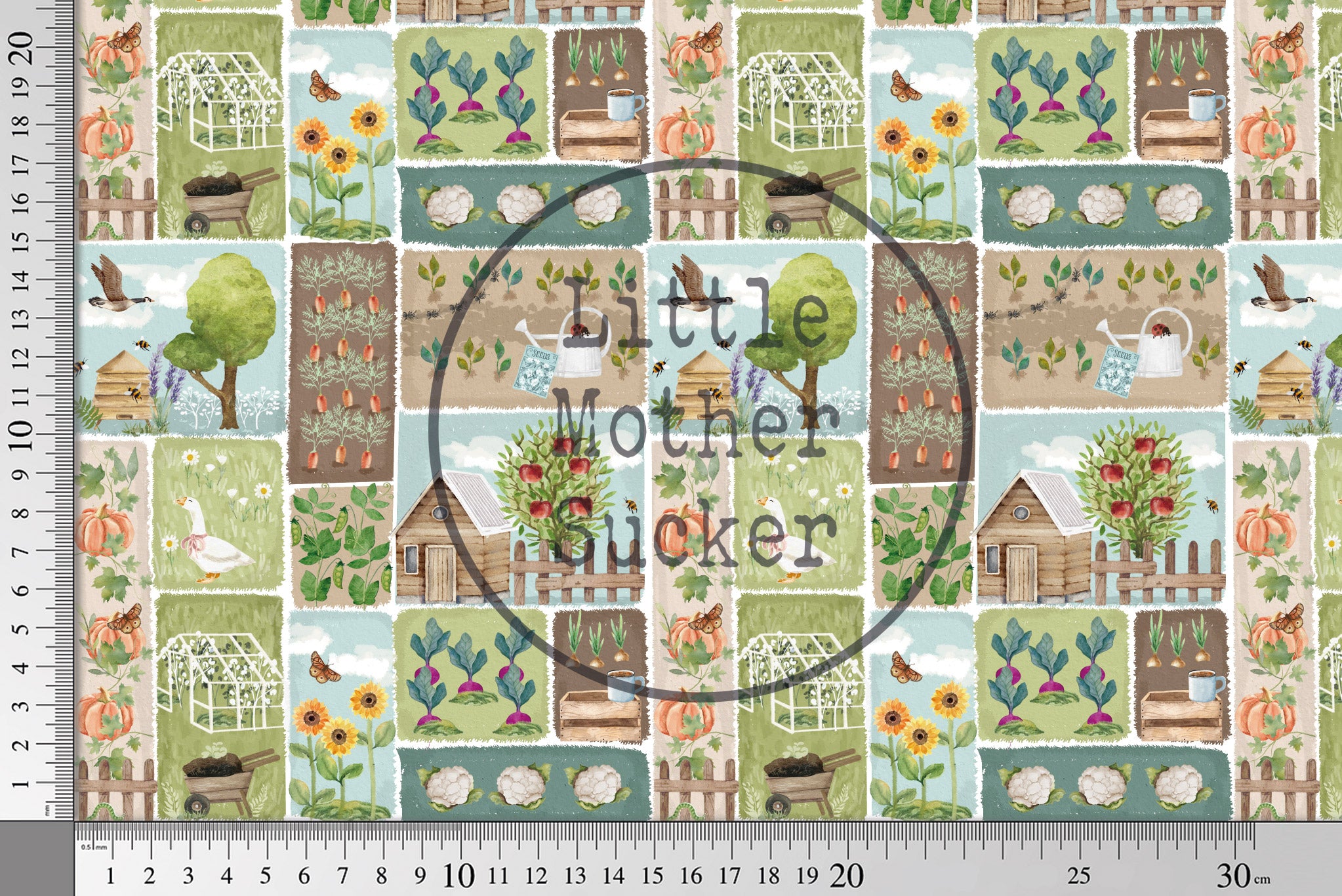 Premium BIO Jersey "Cottage Garden" 0,5 m