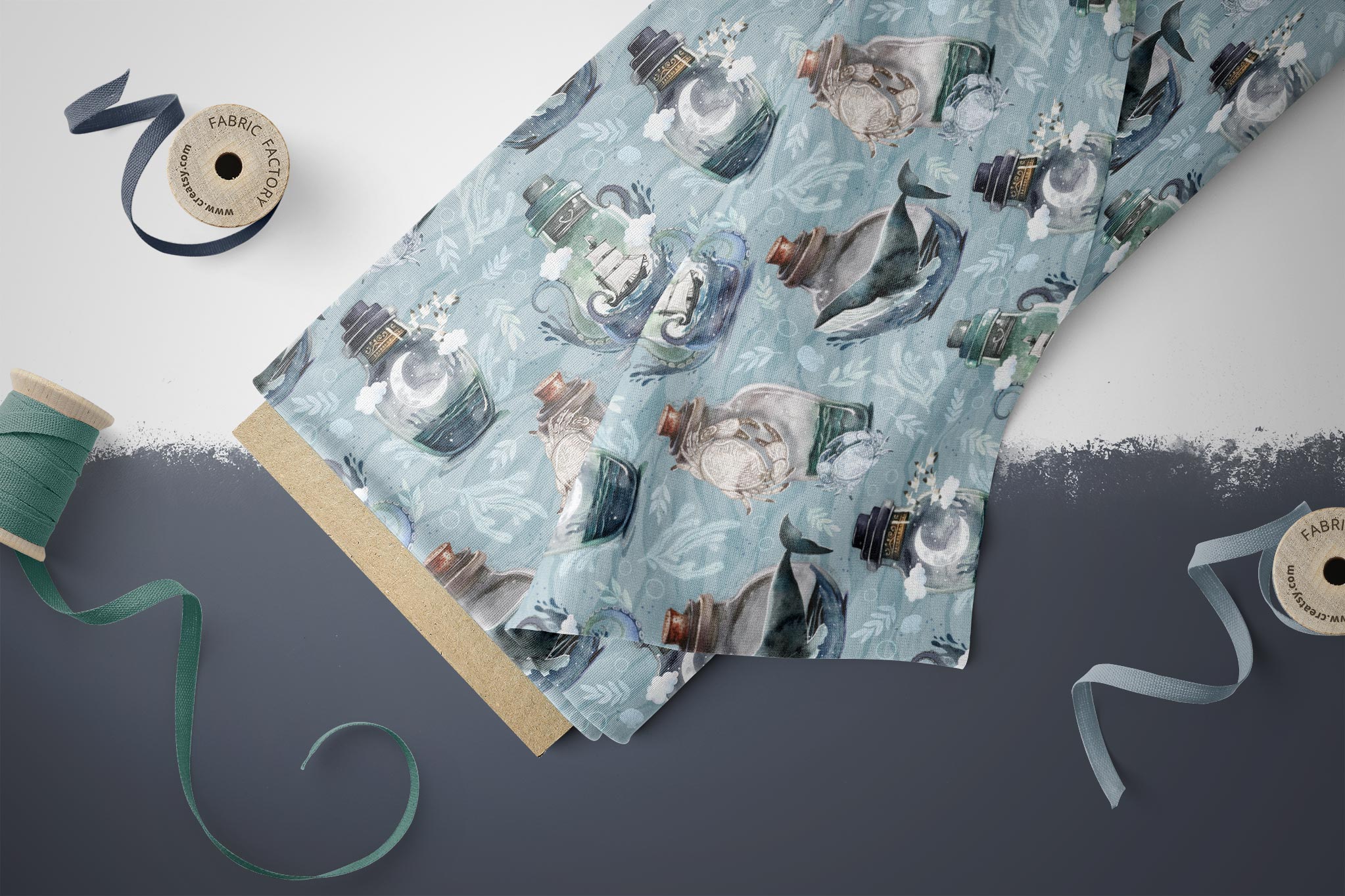 Design "Nautical Bottles" sea 0,5 m