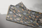 Lade das Bild in den Galerie-Viewer, Supersoft Premium Jersey &quot;Origami Safari&quot; coal 0,5 m
