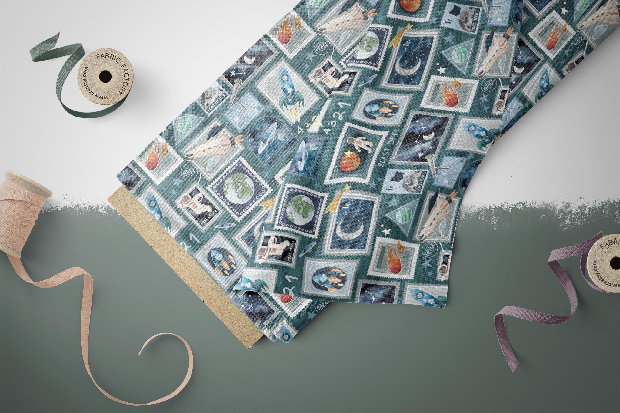 Design "Space Walk Stamps" COLLECTION 0,5 m