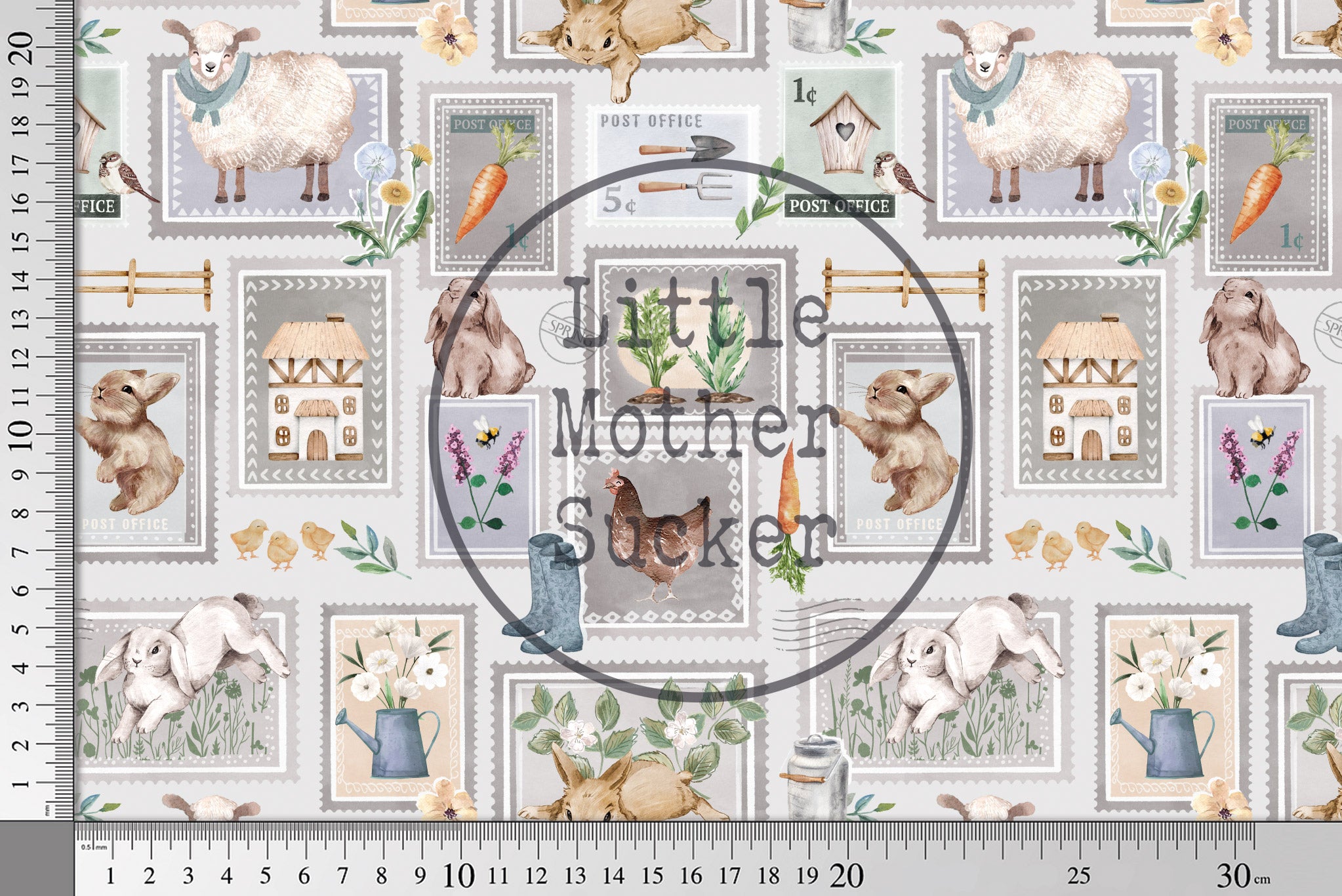 BIO French Terry "Spring Cottage" Silk 0,5 m Lager