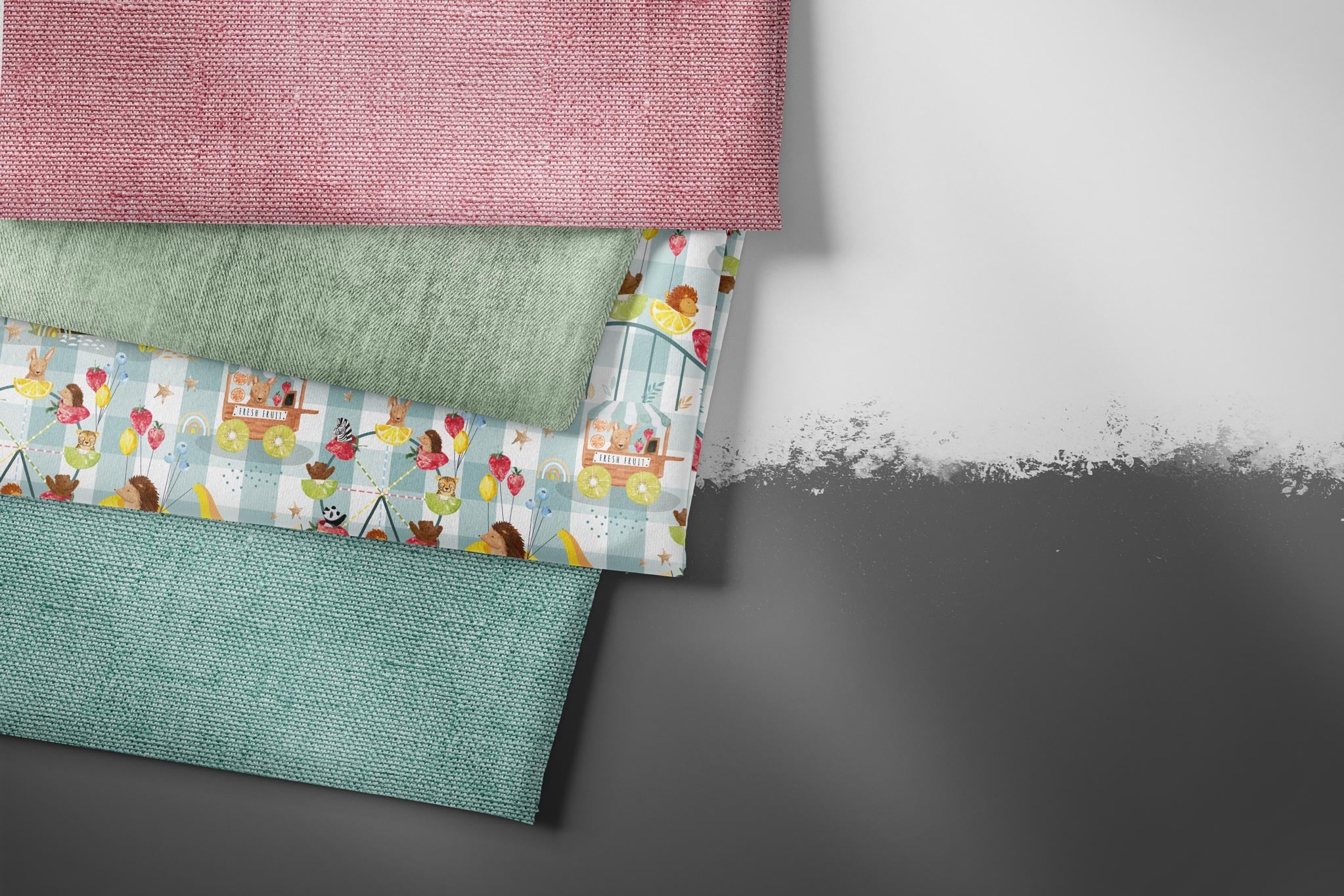 Premium BIO French Terry "Beautiful Burlap" Jungle 0,75 m Rest