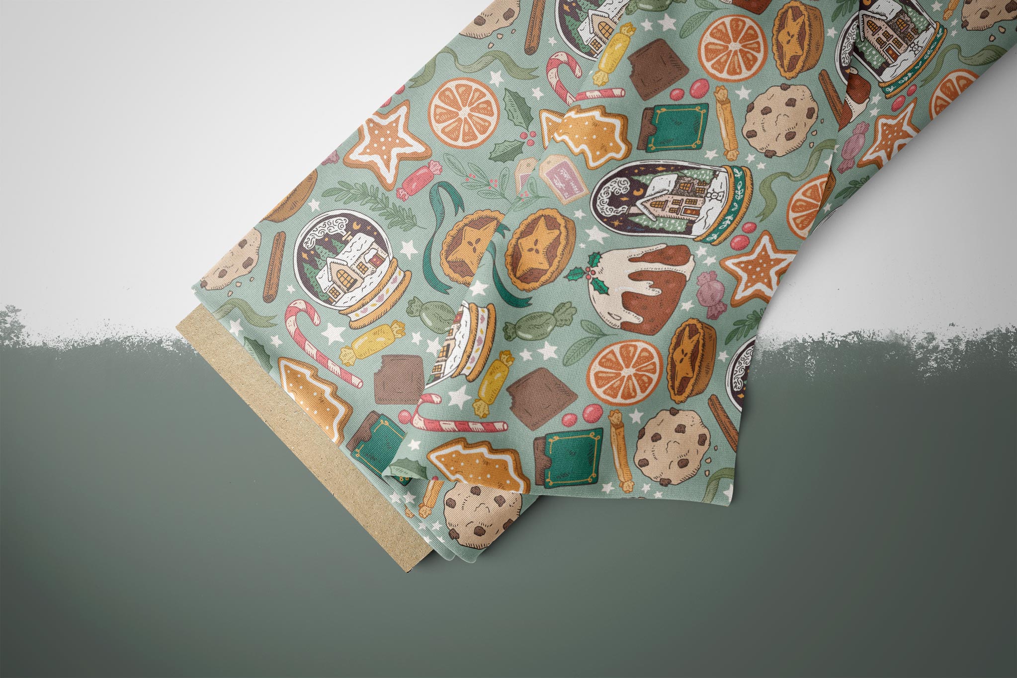 Supersoft Premium BIO French Terry "Christmas Treats" 0,5 m