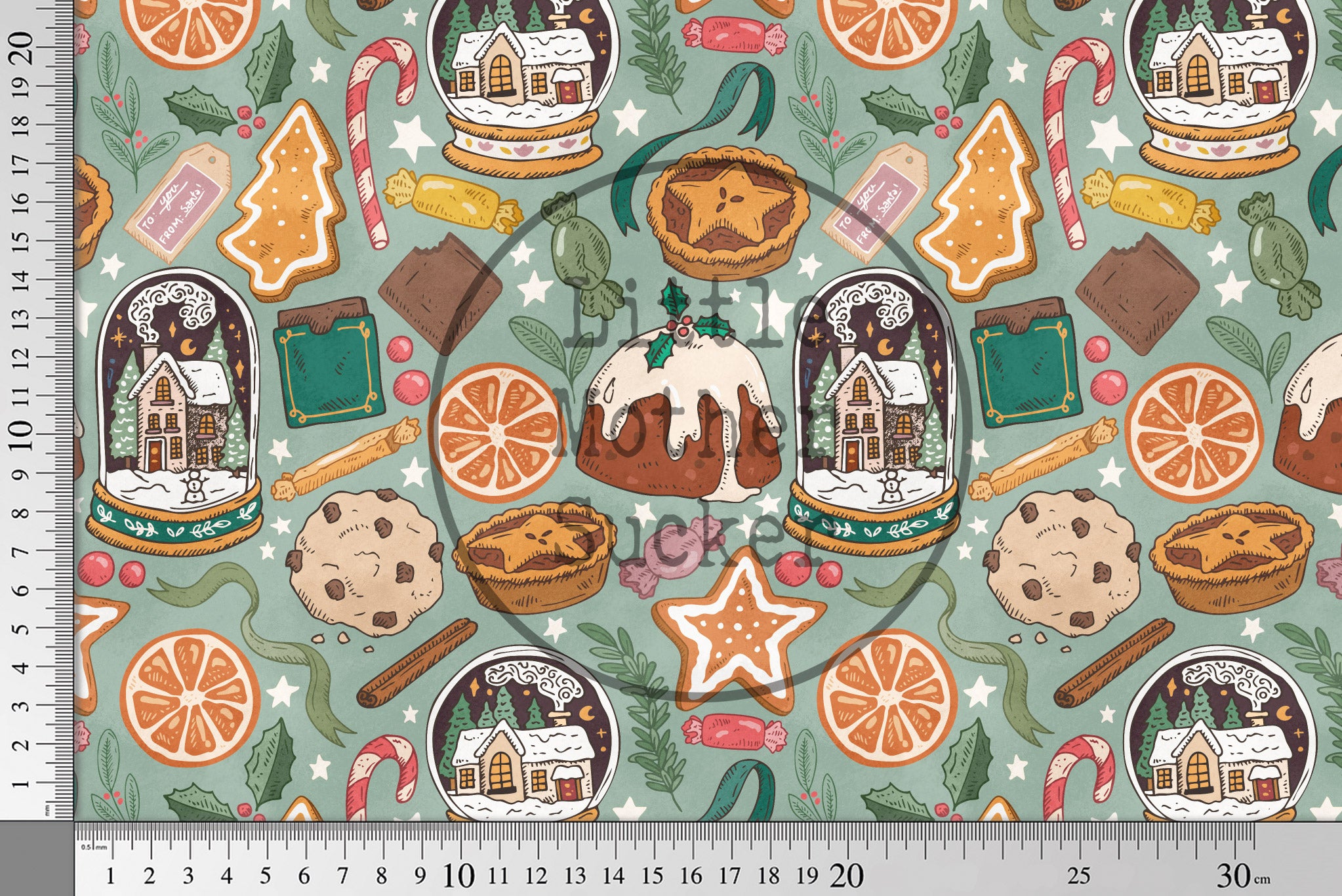 Supersoft Premium BIO French Terry "Christmas Treats" 0,5 m