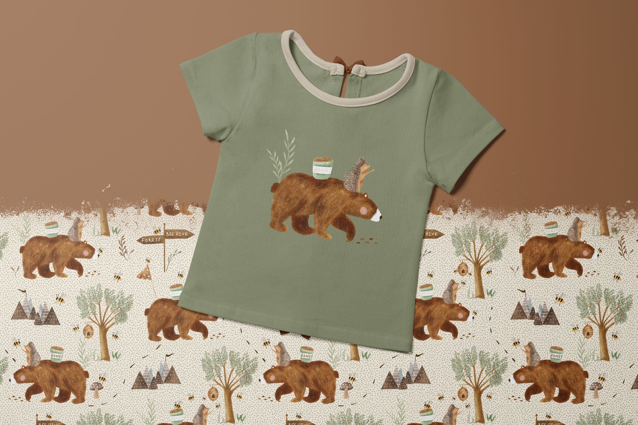 Bügelbild "Honey Bear Collection" Bär