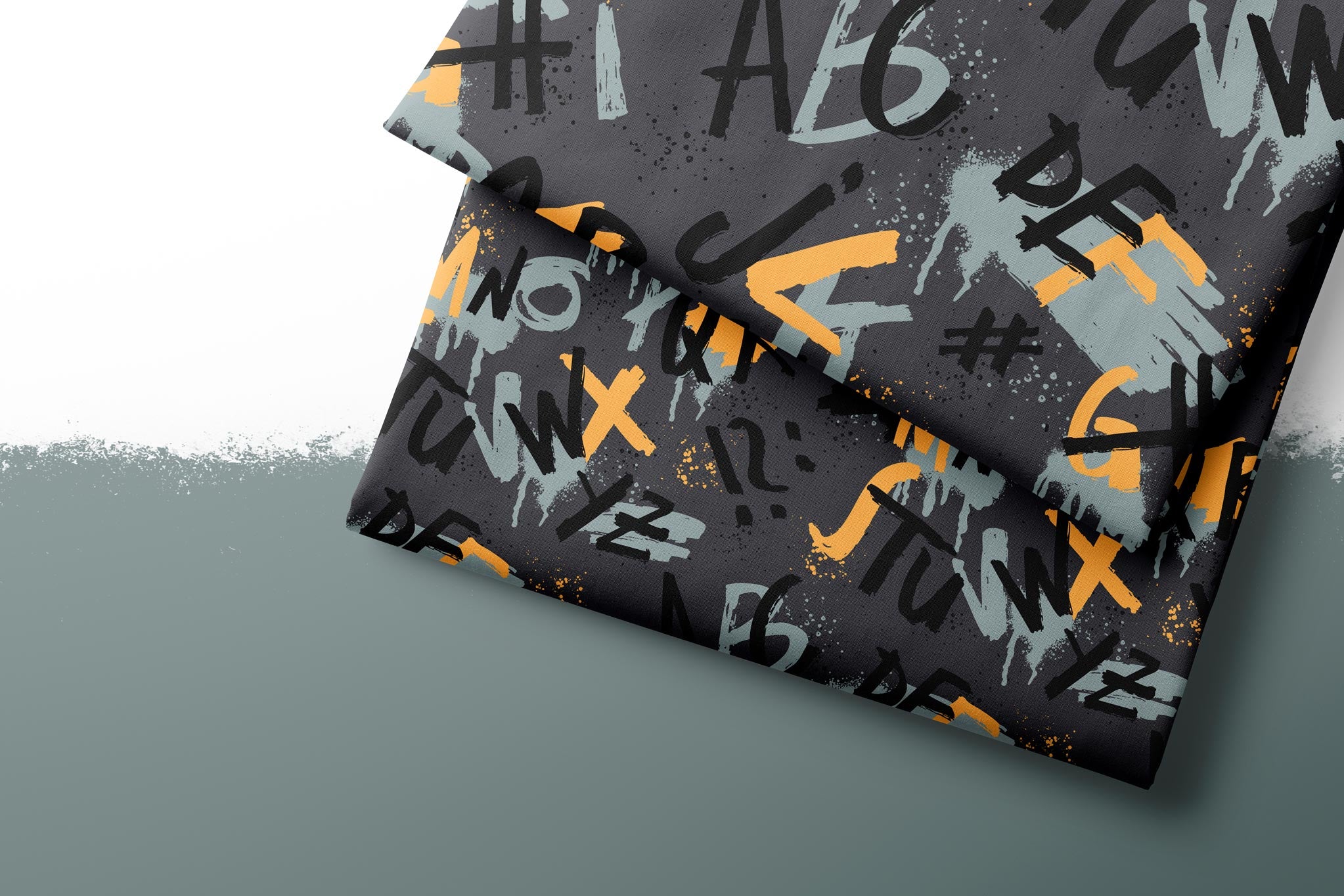Design "ABCDEFG" dark Alphabet 0,5 m