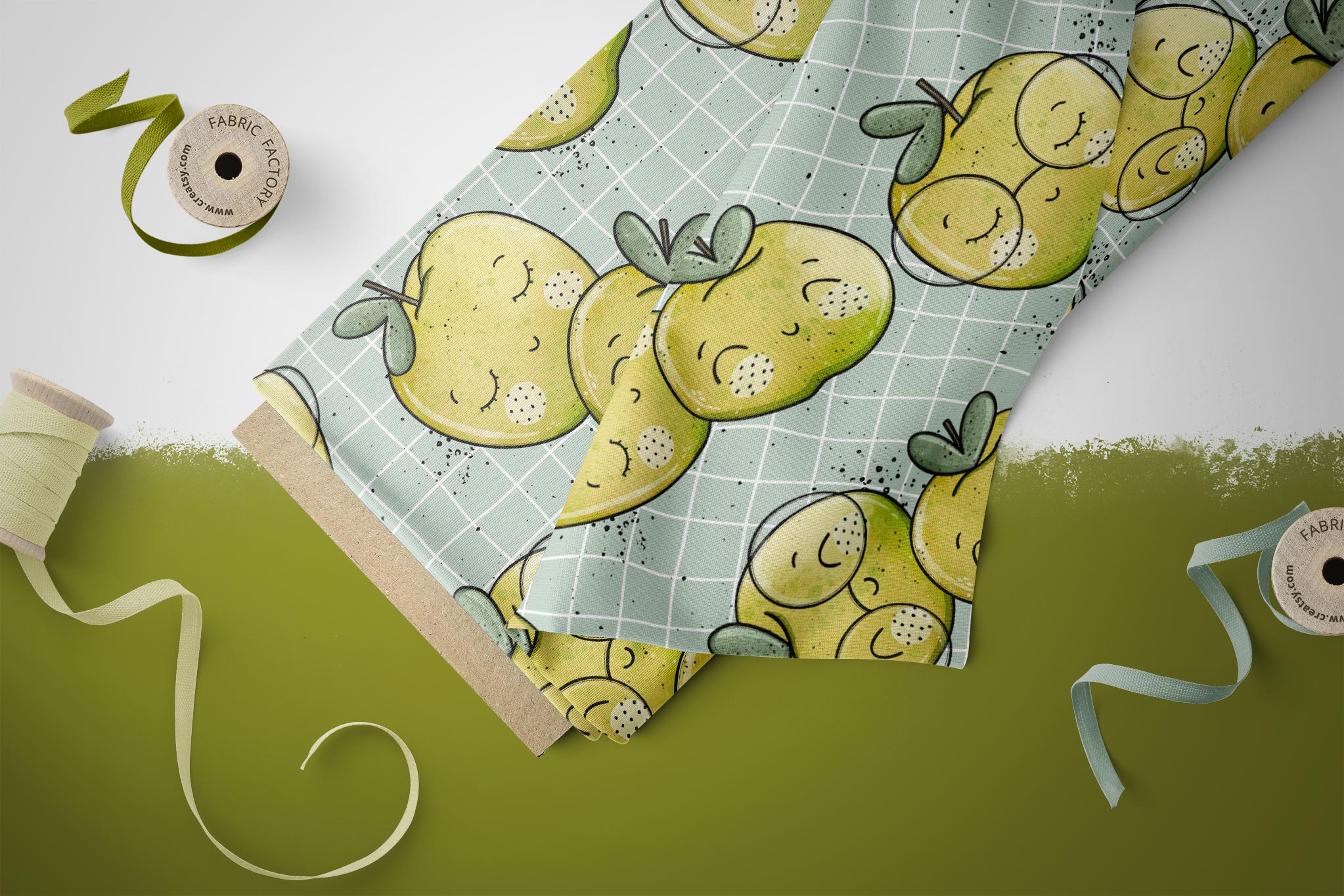 Supersoft Premium Jersey "Äpfelchen" groß 0,5 m