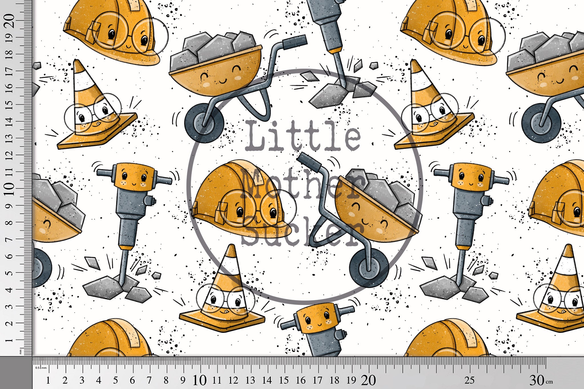 Supersoft Premium BIO French Terry "Baumeister" gelb klein 0,5 m