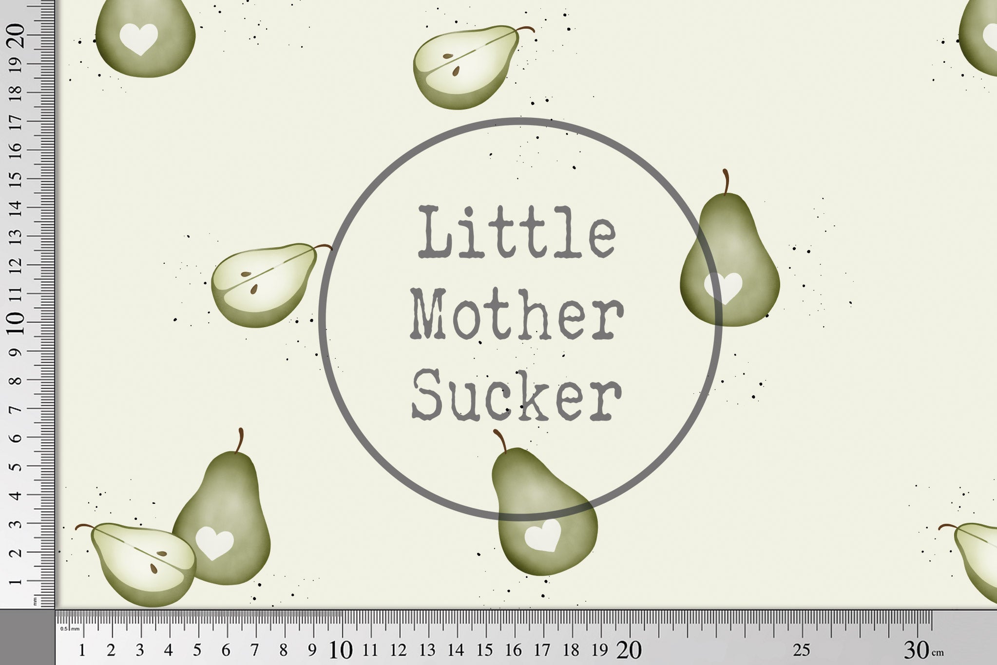 Supersoft Premium Jersey "Birnenherz" Birnen 0,5 m