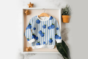 Supersoft Premium Jersey "Blaubeerchen" groß 0,5 m