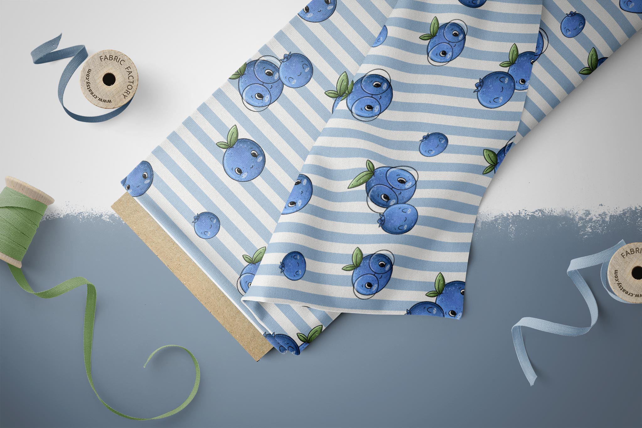 Supersoft Premium Jersey "Blaubeerchen" mittel 0,5 m