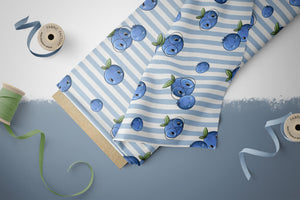 Supersoft Premium Jersey "Blaubeerchen" mittel 0,5 m