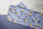 Lade das Bild in den Galerie-Viewer, Supersoft Premium French Terry &quot;Blumengruß&quot; lilac groß 0,5 m
