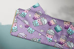 Lade das Bild in den Galerie-Viewer, Supersoft Premium French Terry &quot;Bubble Tea&quot; wildberry groß 0,5 m
