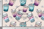 Lade das Bild in den Galerie-Viewer, Supersoft Premium French Terry &quot;Bubble Tea&quot; cotton candy klein 0,5 m
