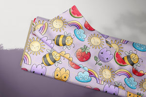 Supersoft Premium French Terry "Buntes Glück" groß 0,4 m Rest