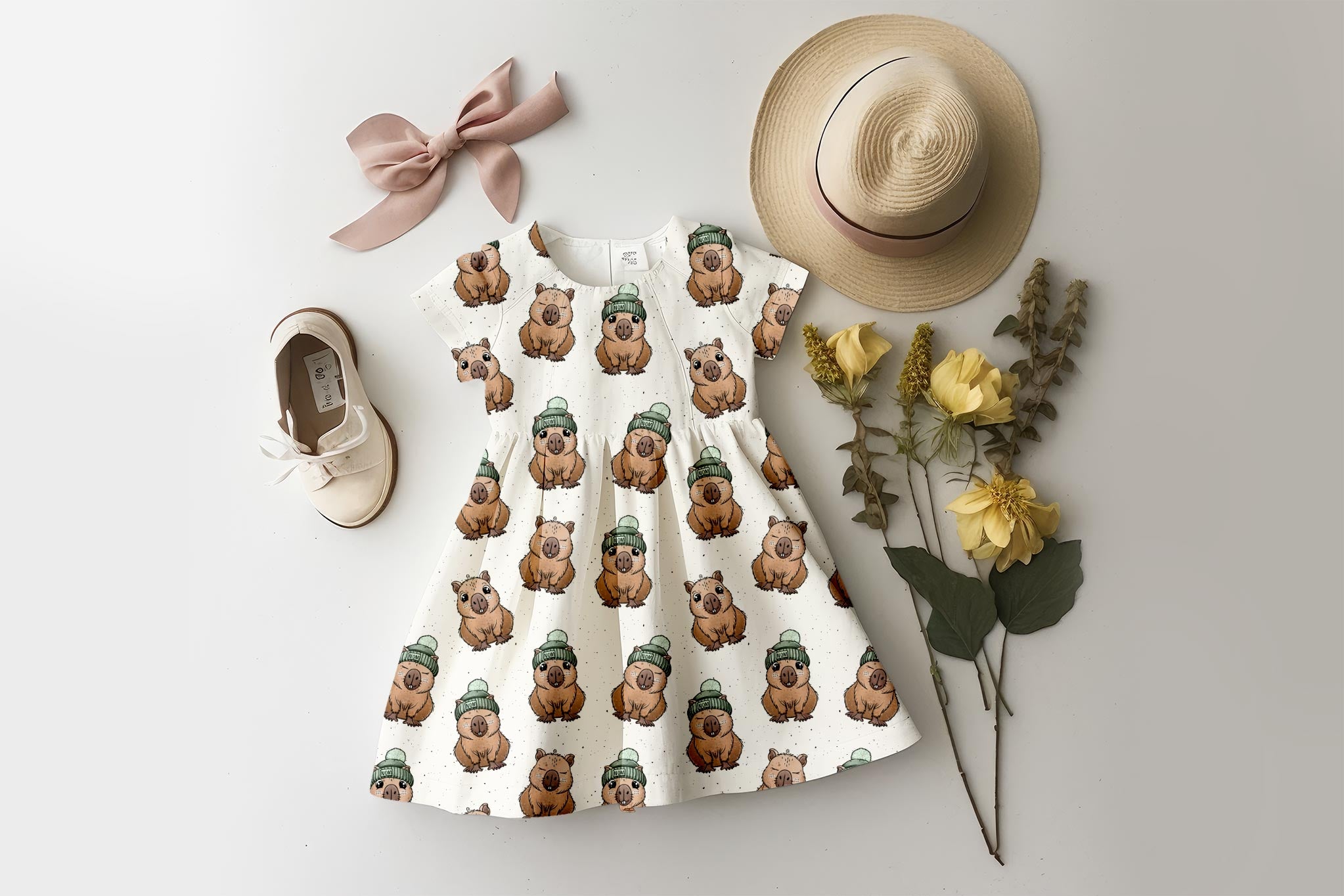 Supersoft Premium BIO French Terry "Capybara" groß 0,5 m