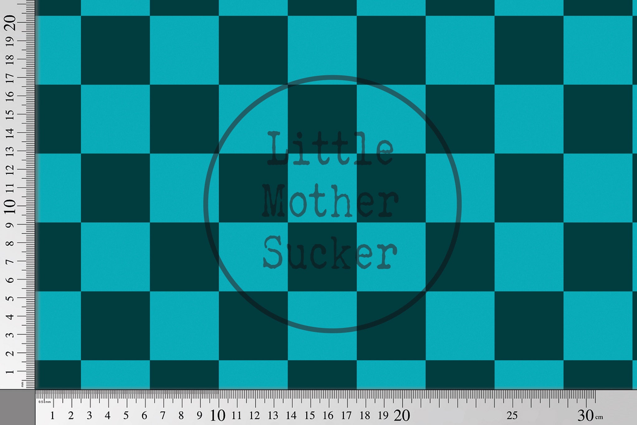 Supersoft Premium Jersey "Chill Time" boy Karo teal 0,5 m