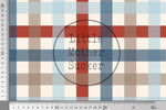 Lade das Bild in den Galerie-Viewer, Supersoft Premium BIO Jersey &quot;Chooo Chooo&quot; Gingham 0,5 m
