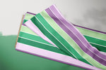 Lade das Bild in den Galerie-Viewer, Supersoft Premium BIO French Terry "Coolrabi" Stripes bunt 0,5 m
