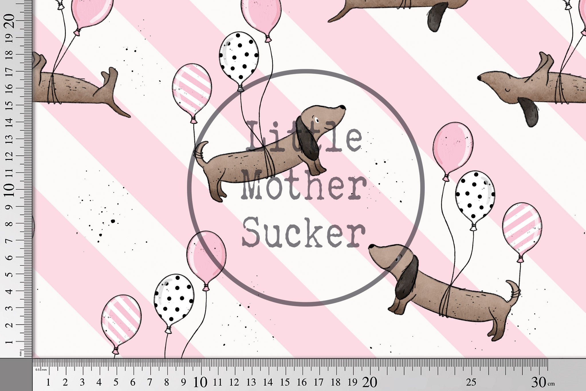 Design "Dackel Party" girl 0,5 m