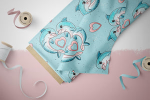 Supersoft Premium Jersey "Delfinchen" groß 0,5 m