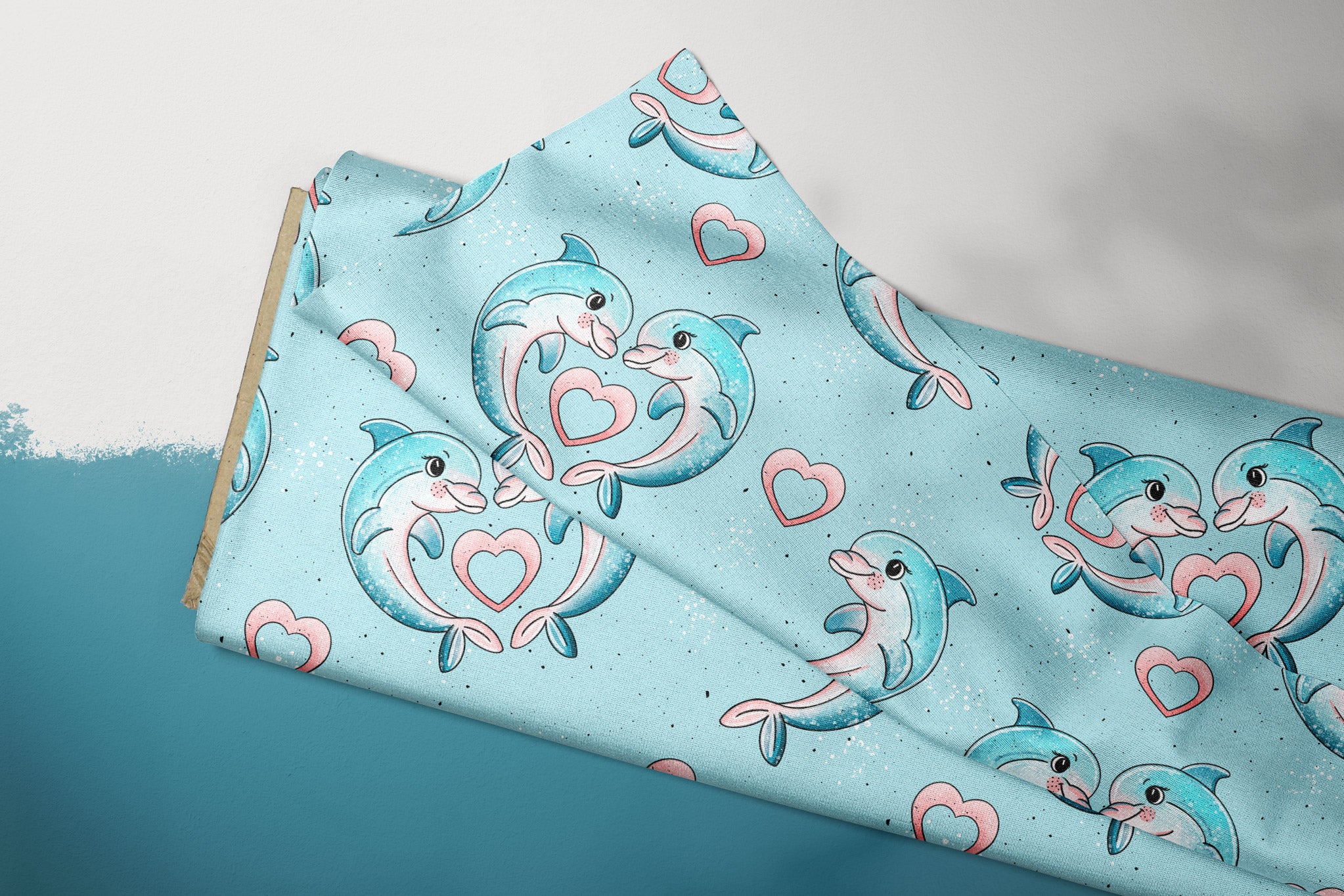 Supersoft Premium Jersey "Delfinchen" groß 0,5 m
