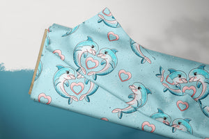 Supersoft Premium Jersey "Delfinchen" groß 0,5 m