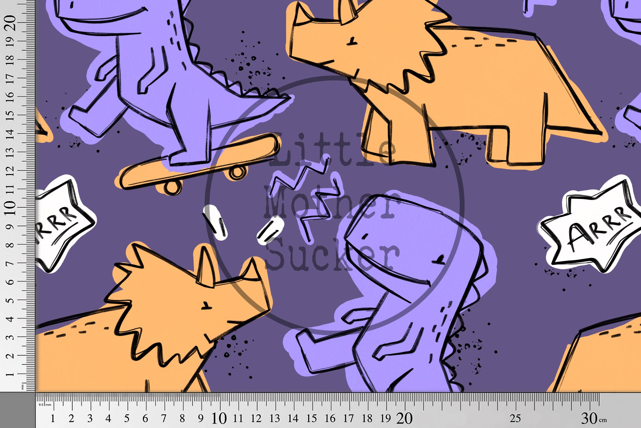 Supersoft Premium BIO Jersey "Dino ARRR" groß 0,5 m