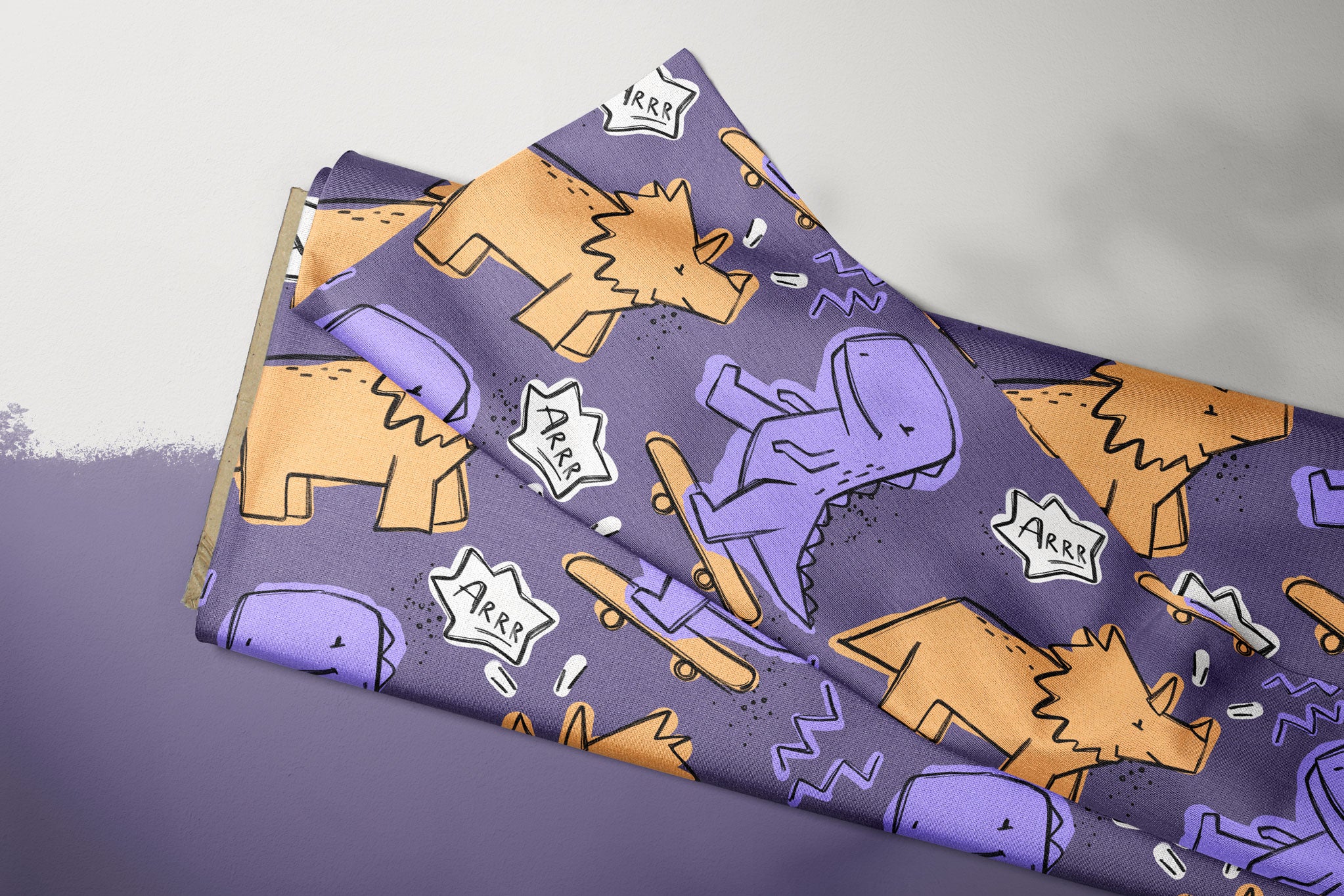 Supersoft Premium BIO Jersey "Dino ARRR" groß 0,5 m