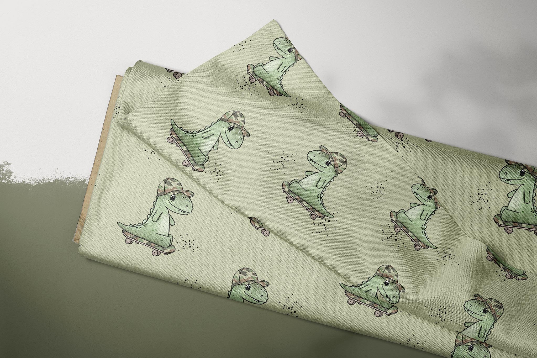 Supersoft Premium French Terry "Dino Skate" camouflage 0,9 m Rest