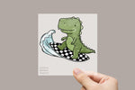 Lade das Bild in den Galerie-Viewer, Bügelbild "Dino Surfing"
