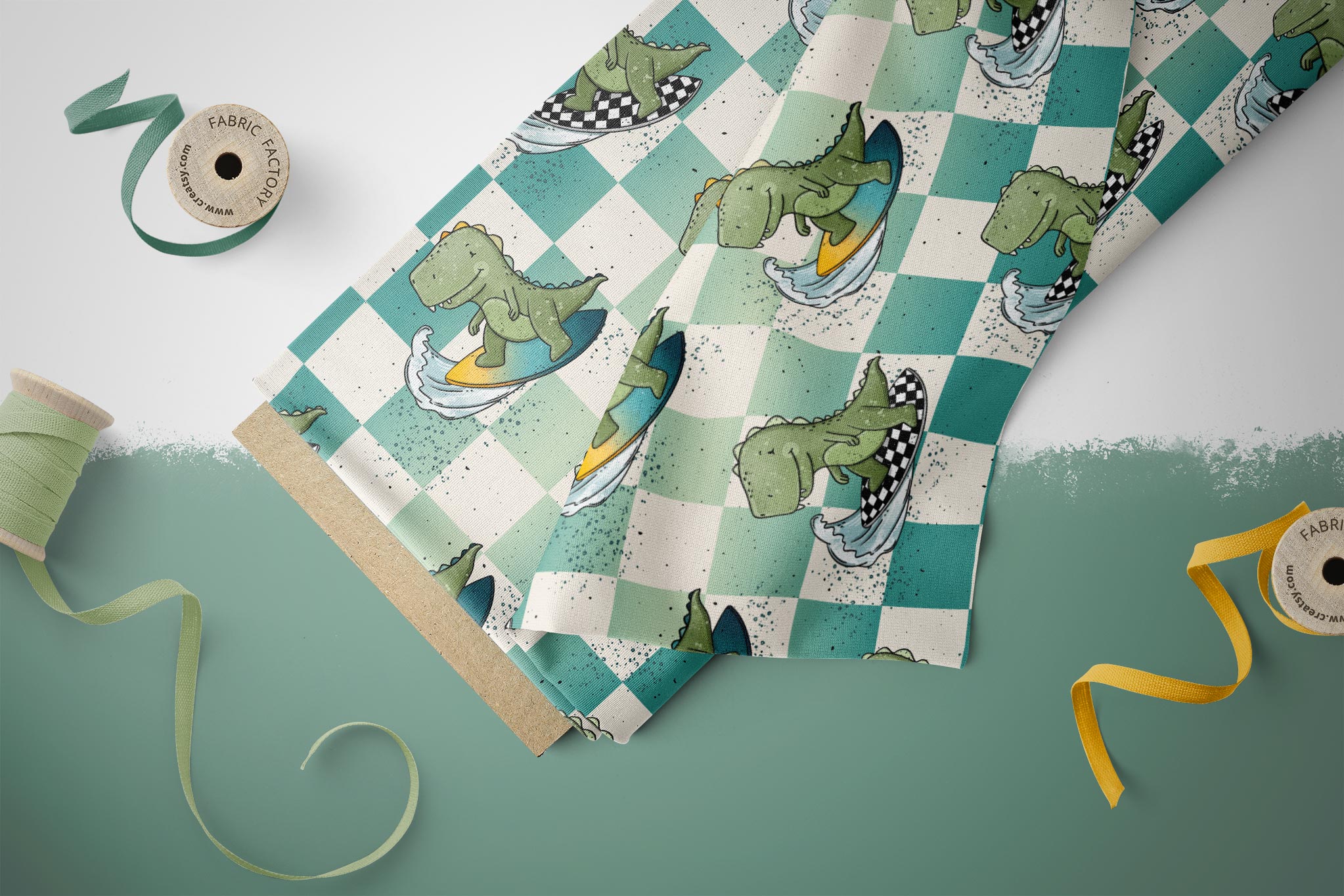Design "Dino Surfing" chess COLLECTION 0,5 m