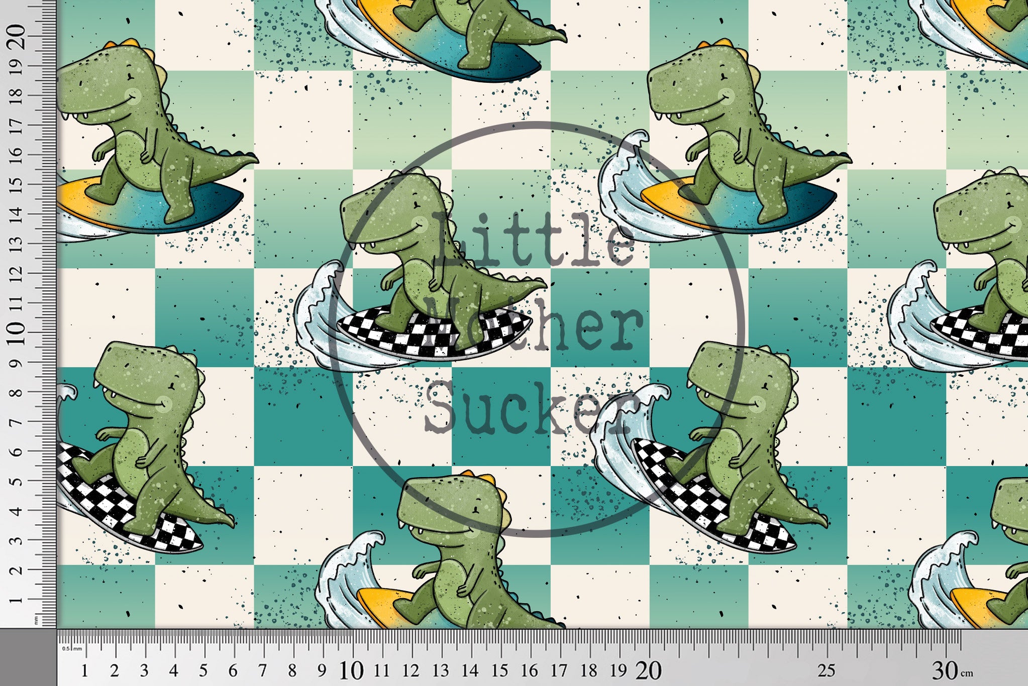 Design "Dino Surfing" chess COLLECTION 0,5 m