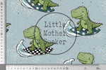 Lade das Bild in den Galerie-Viewer, Design &quot;Dino Surfing&quot; seafoam 0,5 m

