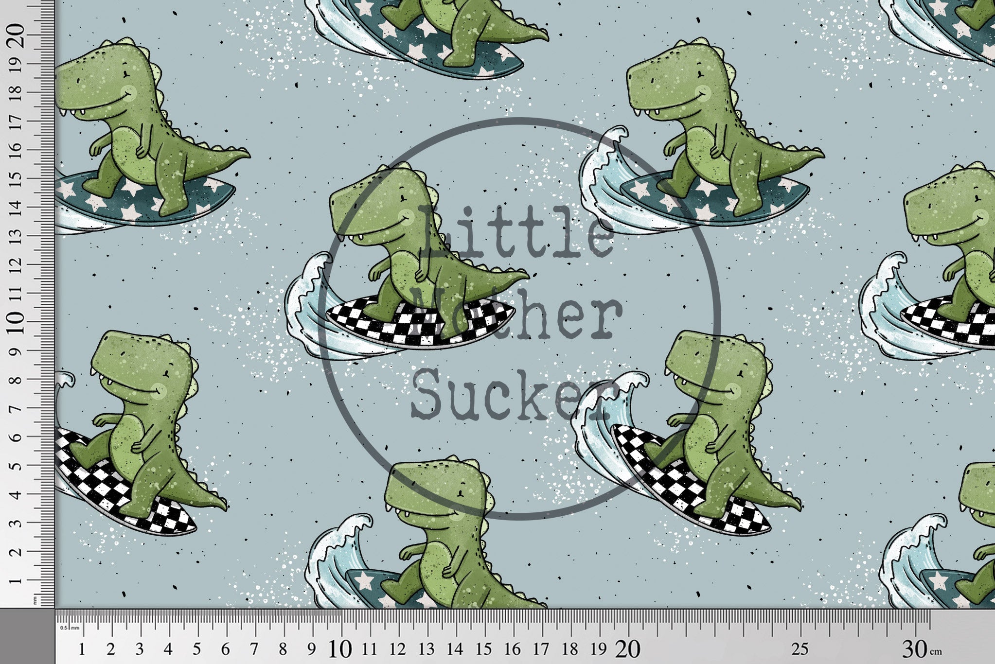 Design "Dino Surfing" seafoam 0,5 m