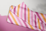 Lade das Bild in den Galerie-Viewer, Supersoft Premium BIO French Terry "Eichhörnchen Tag" Pink Diagonal 0,5 m

