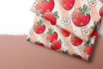 Lade das Bild in den Galerie-Viewer, Design "Erdbeerblümchen" 0,5 m
