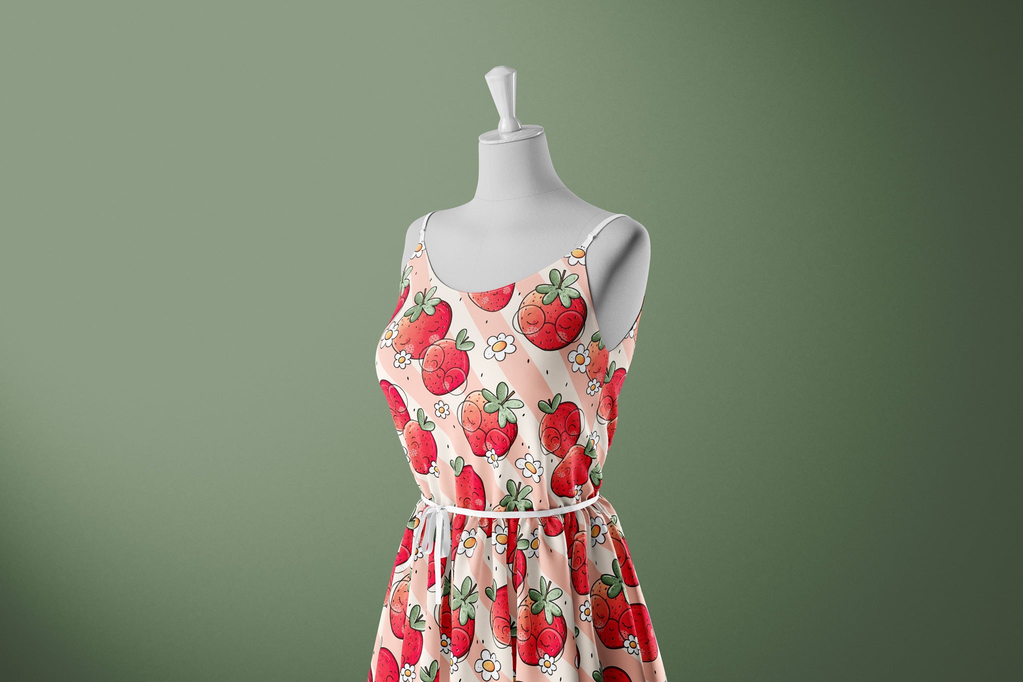 Supersoft Premium Jersey "Erdbeerblümchen" groß 0,5 m