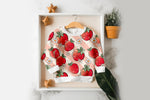 Lade das Bild in den Galerie-Viewer, Supersoft Premium Jersey &quot;Erdbeerblümchen&quot; groß 0,5 m
