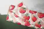 Lade das Bild in den Galerie-Viewer, Supersoft Premium Jersey &quot;Erdbeerblümchen&quot; groß 0,5 m

