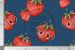 Lade das Bild in den Galerie-Viewer, Supersoft Premium French Terry &quot;Erdbeerlein&quot; groß 0,5 m
