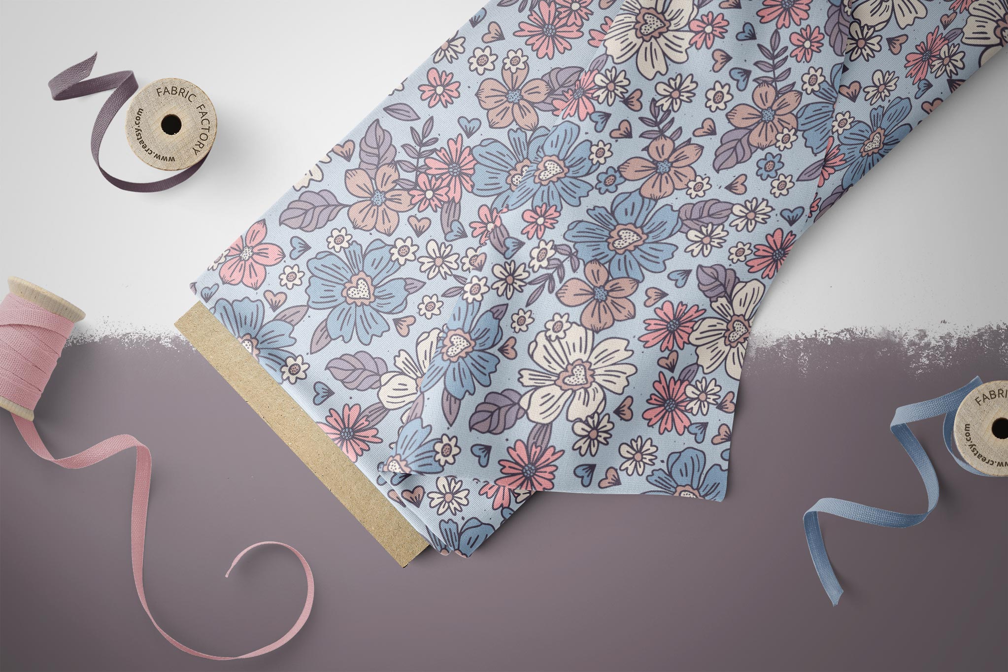 Supersoft Premium Jersey "Flowerlove" mittel 0,5 m