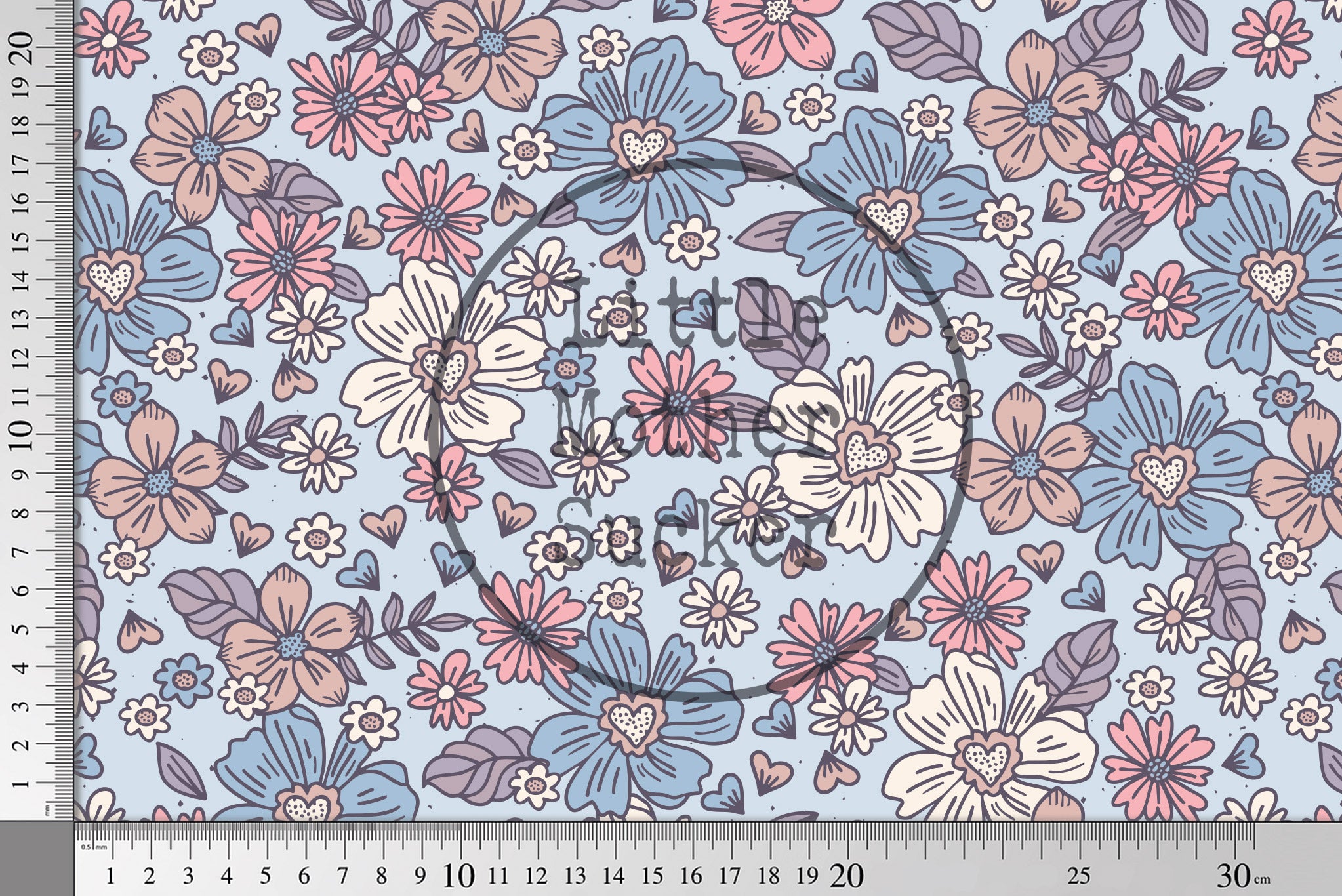 Supersoft Premium Jersey "Flowerlove" mittel 0,5 m