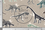 Lade das Bild in den Galerie-Viewer, Supersoft Premium French Terry "Fossilien" groß 0,85 m Rest
